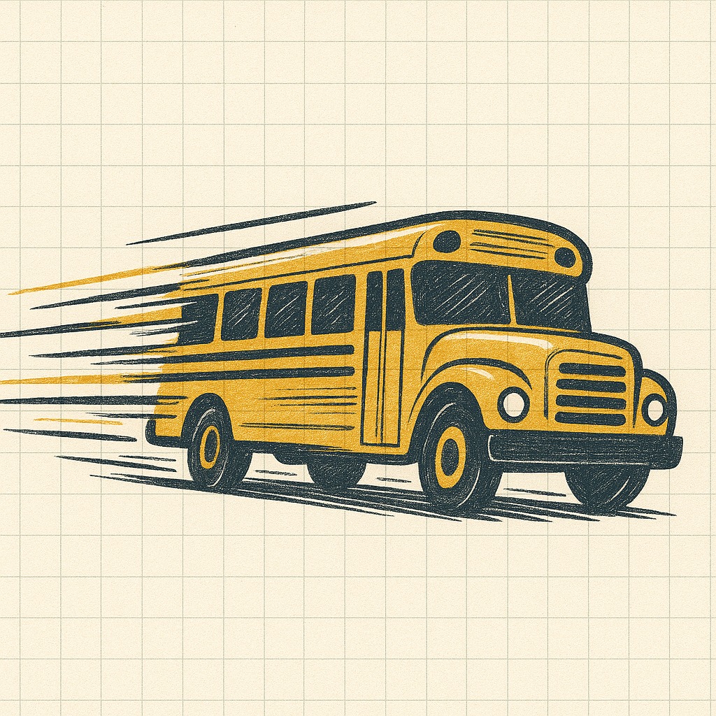 School transit vehicle representing Atteni logistics